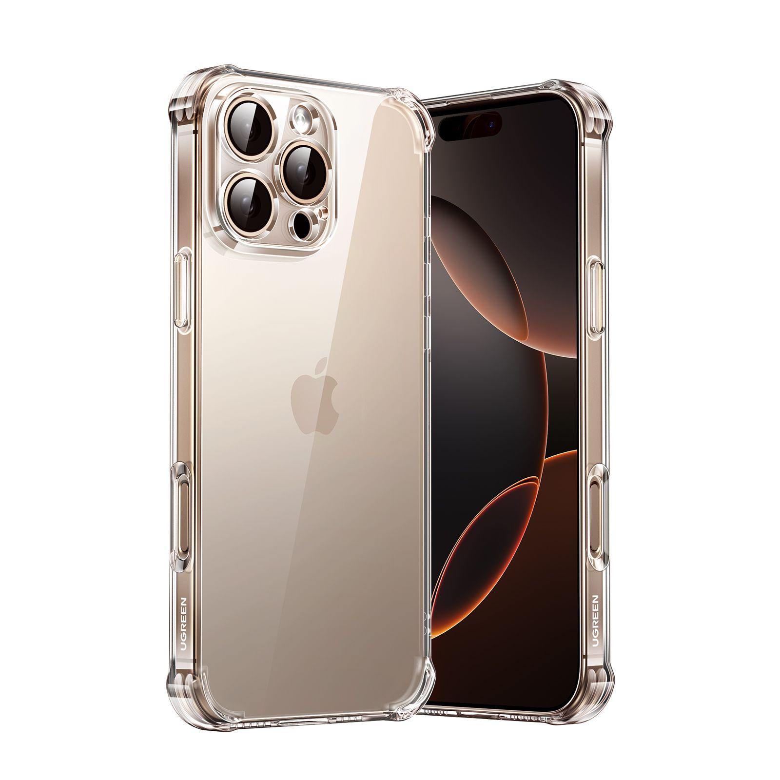 Ugreen Glossy Padded Protective Case for iPhone 16 Pro Max, Clear