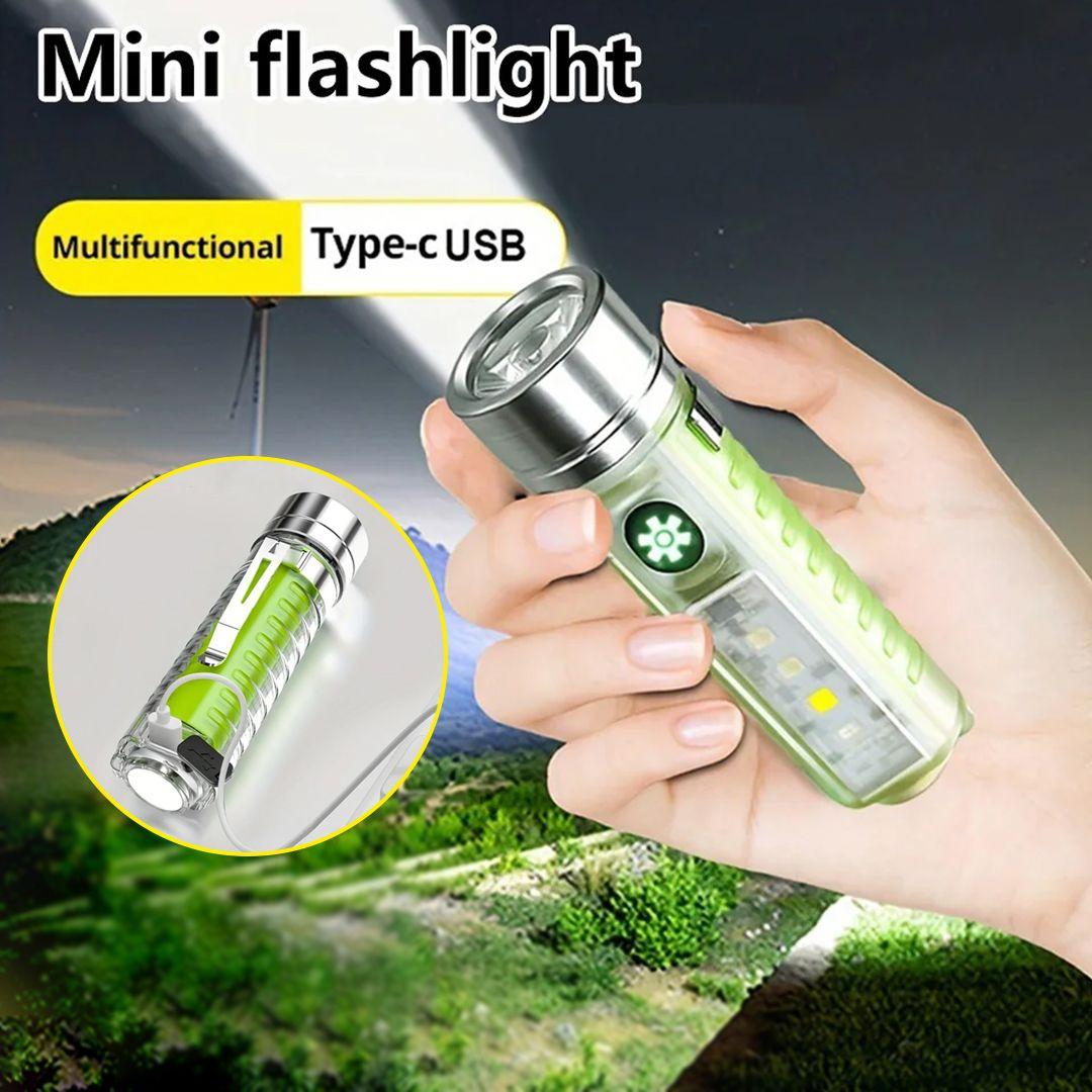 Rechargeable Waterproof Mini Handheld Magnetic Flashlight 