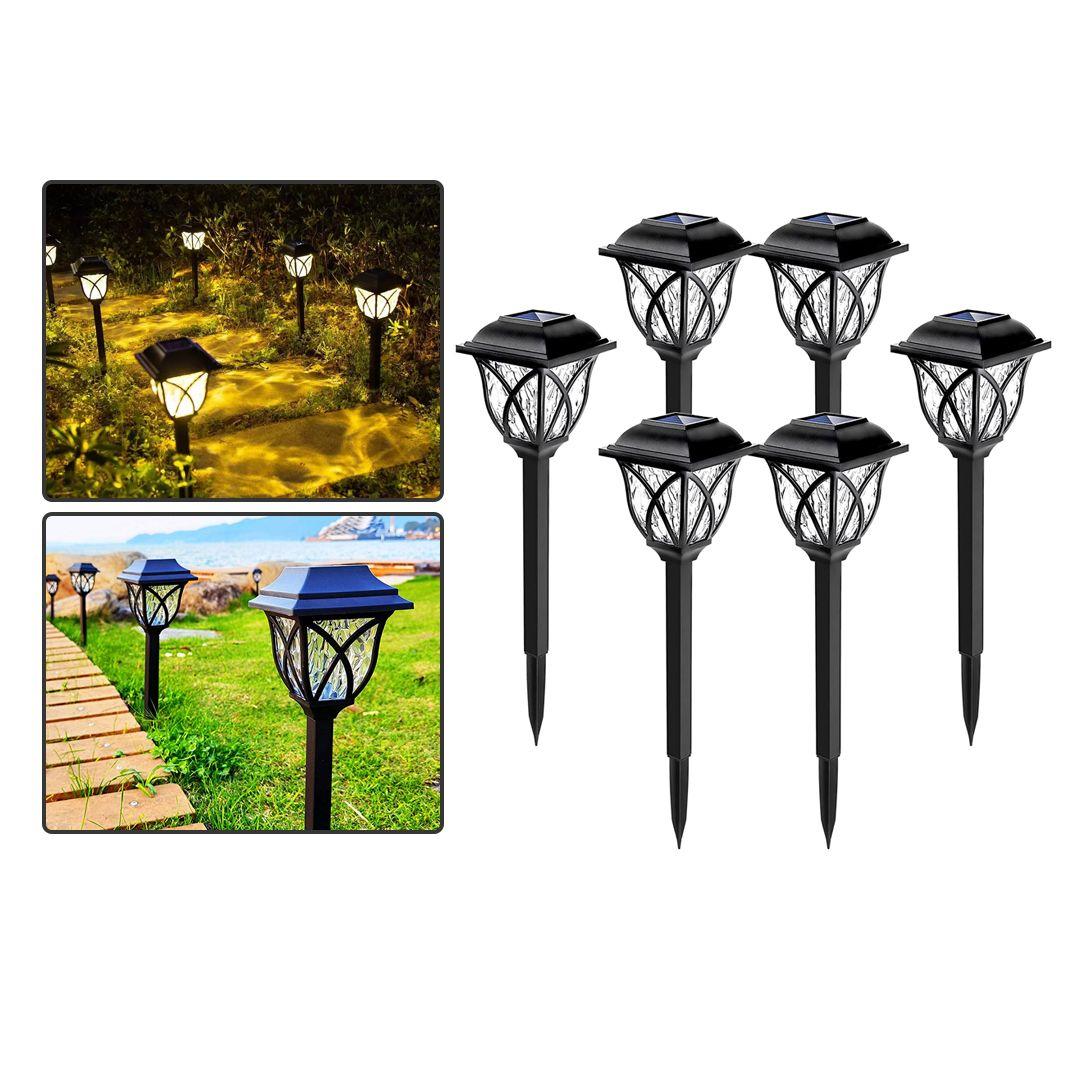 6 LED Solar Lights Waterproof Rechargeable Eco-Friendly Outdoor Lighting