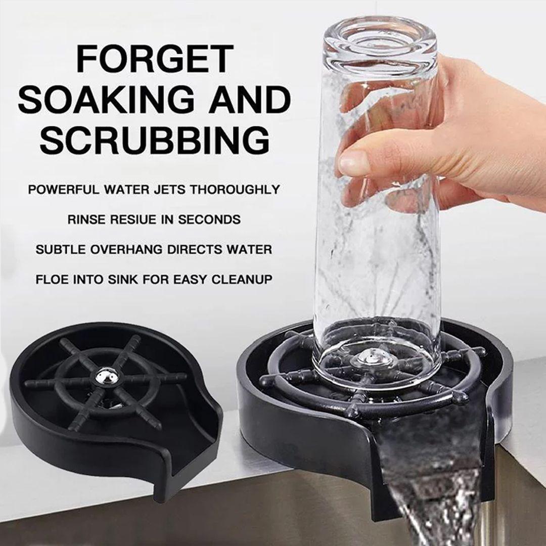 Easy-to-install Automatic Glass Cleaning Tool for Kitchen and Multi-angle Water Outlet for Easy Cleaning