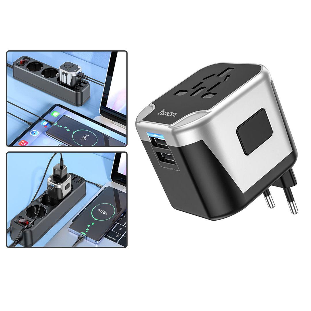 HOCO AC5 Level wall charger with USB plug adapter with LED light to check charging status