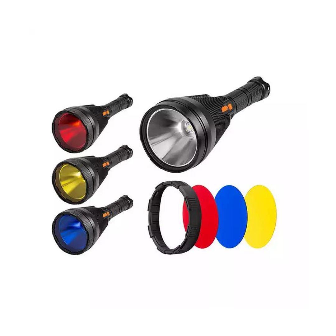 Large LED Flashlight with Tactical Flashlights Adjustable (5 Modes) Waterproof Rechargeable Type-C
