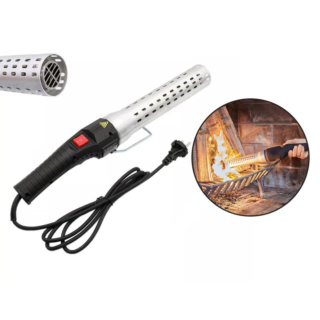 Multi-Use Electric Lighter Equipped with a Safety Casing for Barbecue on Charcoal