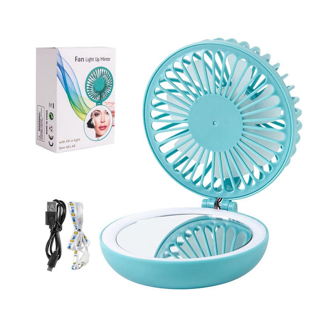 Fan Light Up Mirror with Fill-in Light - assorted colors