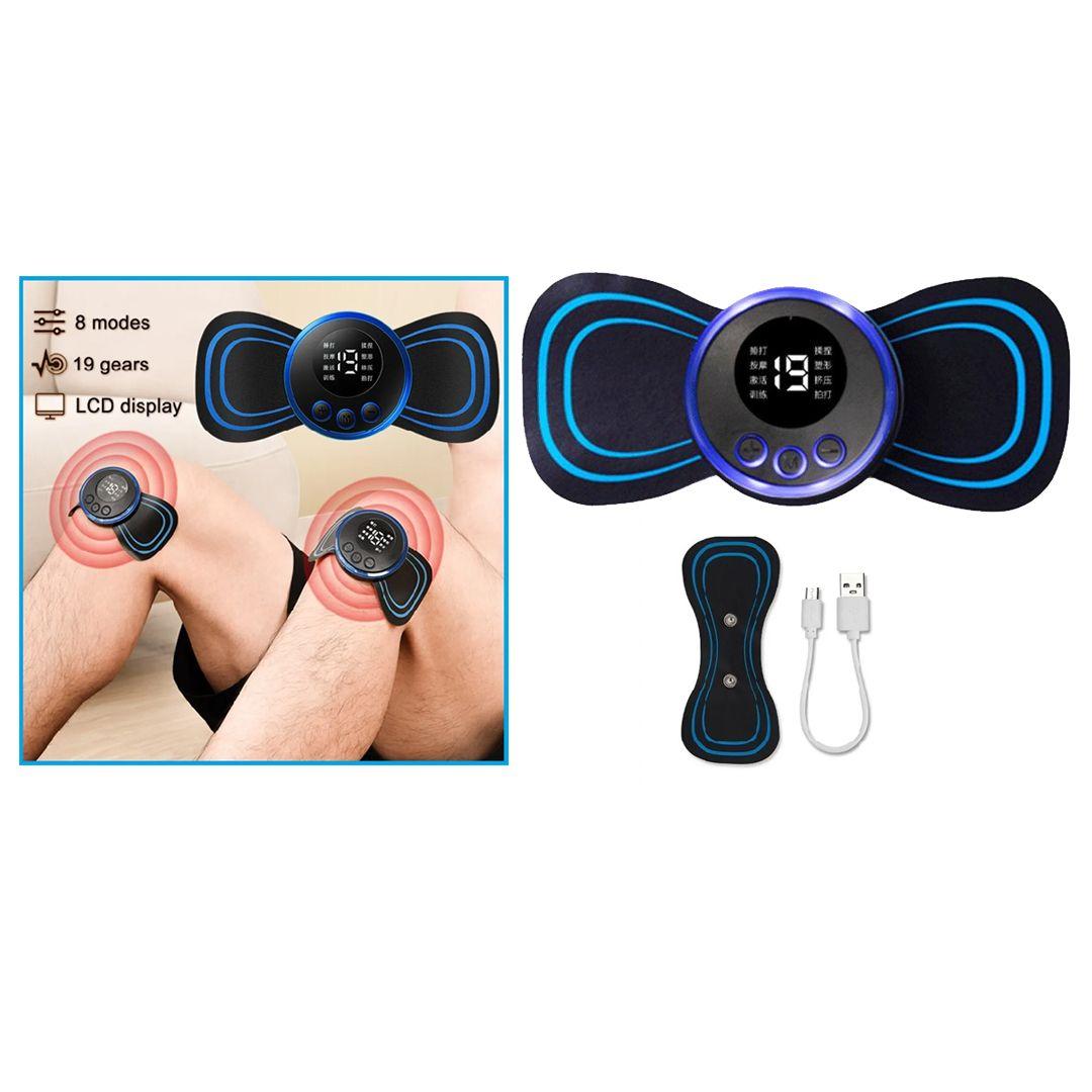 Electric Massager for Neck and Shoulder Pain Relief, 8 Massage Modes, LCD Screen, USB Charger