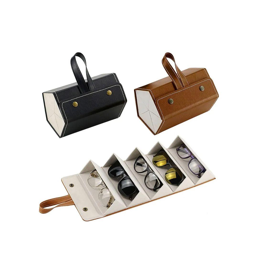 Versatile Foldable Eyeglasses Bag with Hanging Design