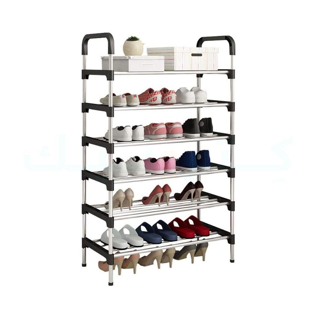 6-Tier Adjustable Shoe Rack Multi-Tier Shoe Organizer Lightweight Easy