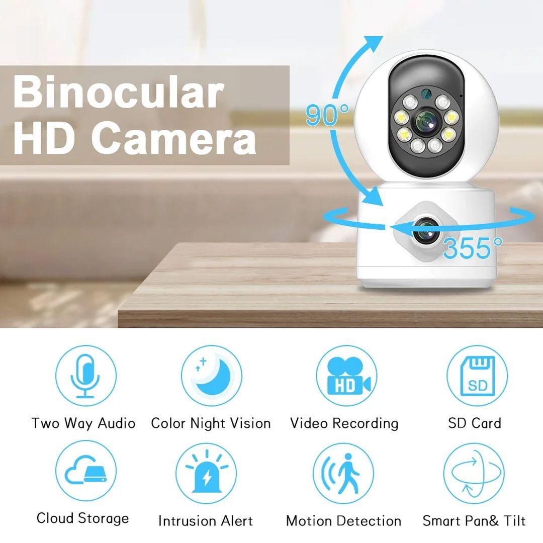 4K 8MP Dual Lens WIFI PTZ Camera 4MP NVR CCTV Surveillance IP Camera