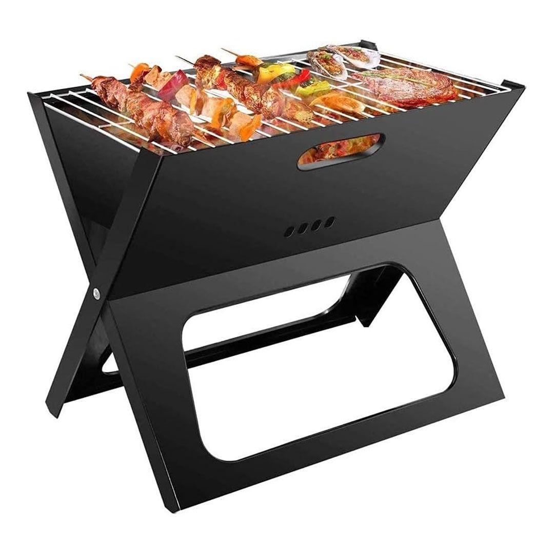 Portable Foldable Charcoal Grill with Vents