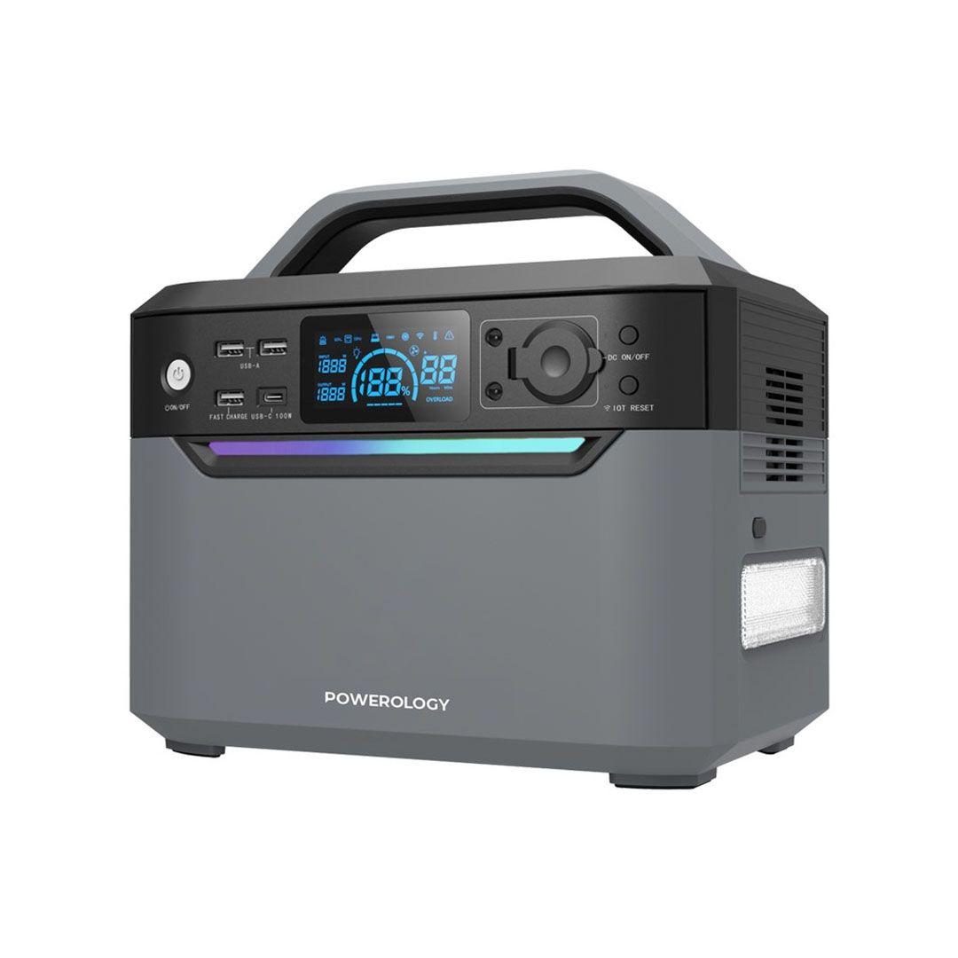Powerology 600W Portable Power Generator with 120000mAh