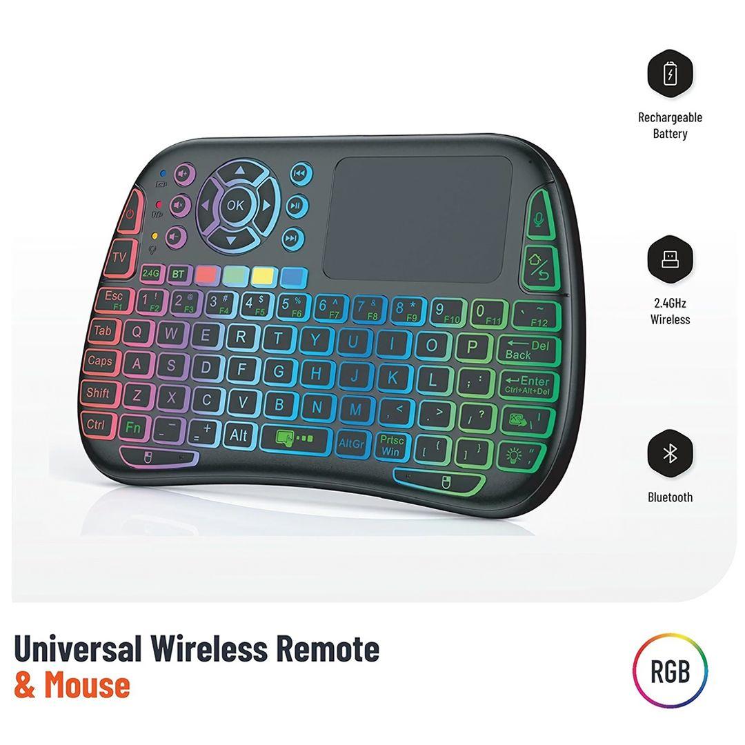 Porodo Mini Wireless Keyboard with Touchpad Mouse