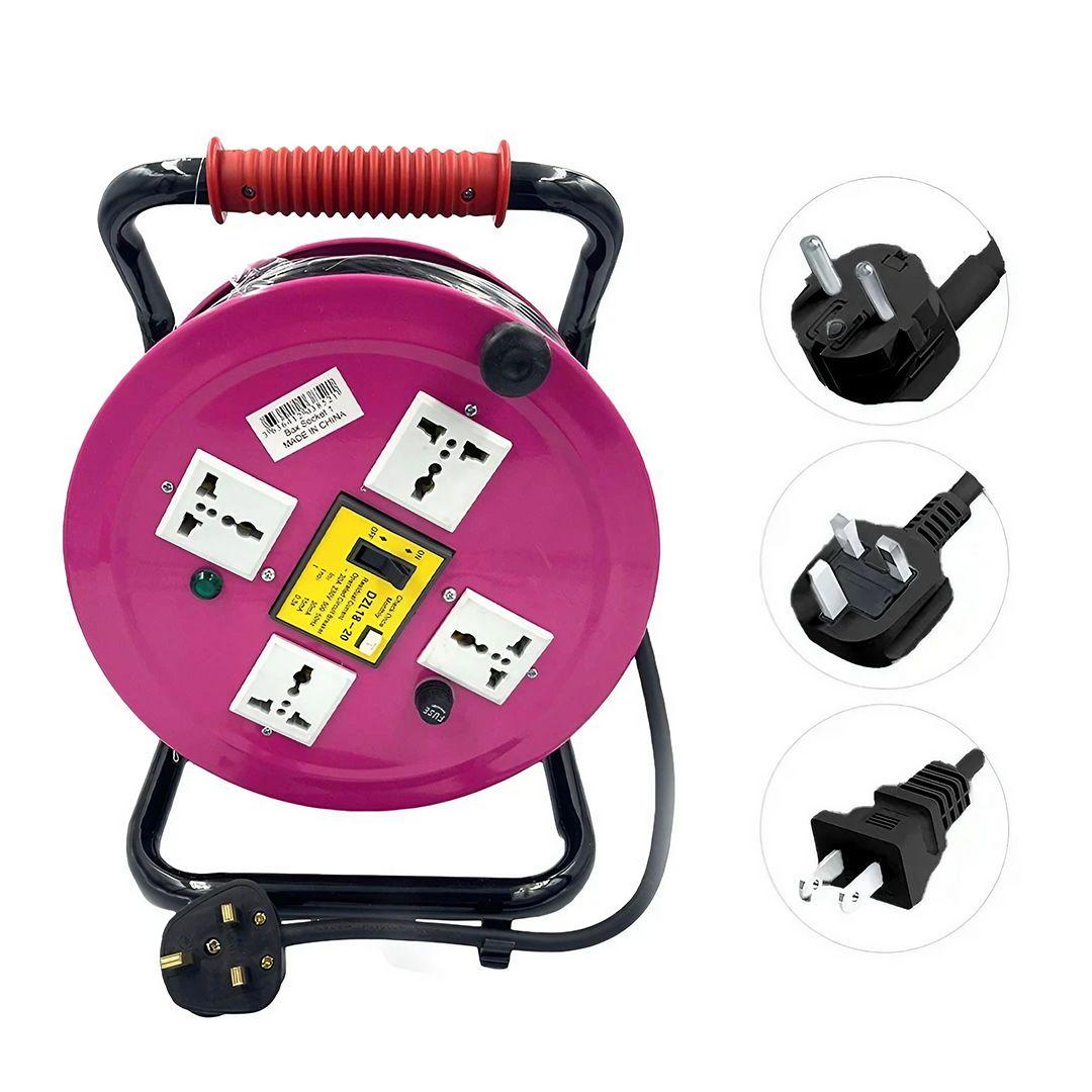 22.5m Cable Reel with 4 Triple Sockets