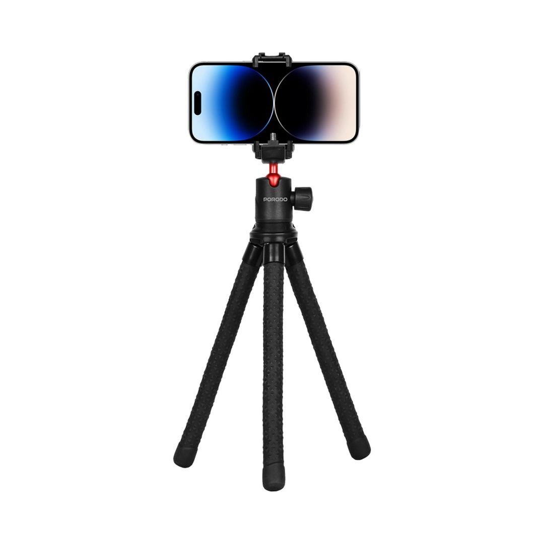 Porodo PD-TRPSPH-BK Flexible Tripod Stand 