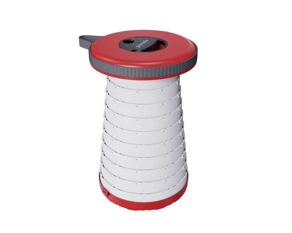 Porodo PD-CTLDST Camping Telescopic LED (White/Yellow) Stool