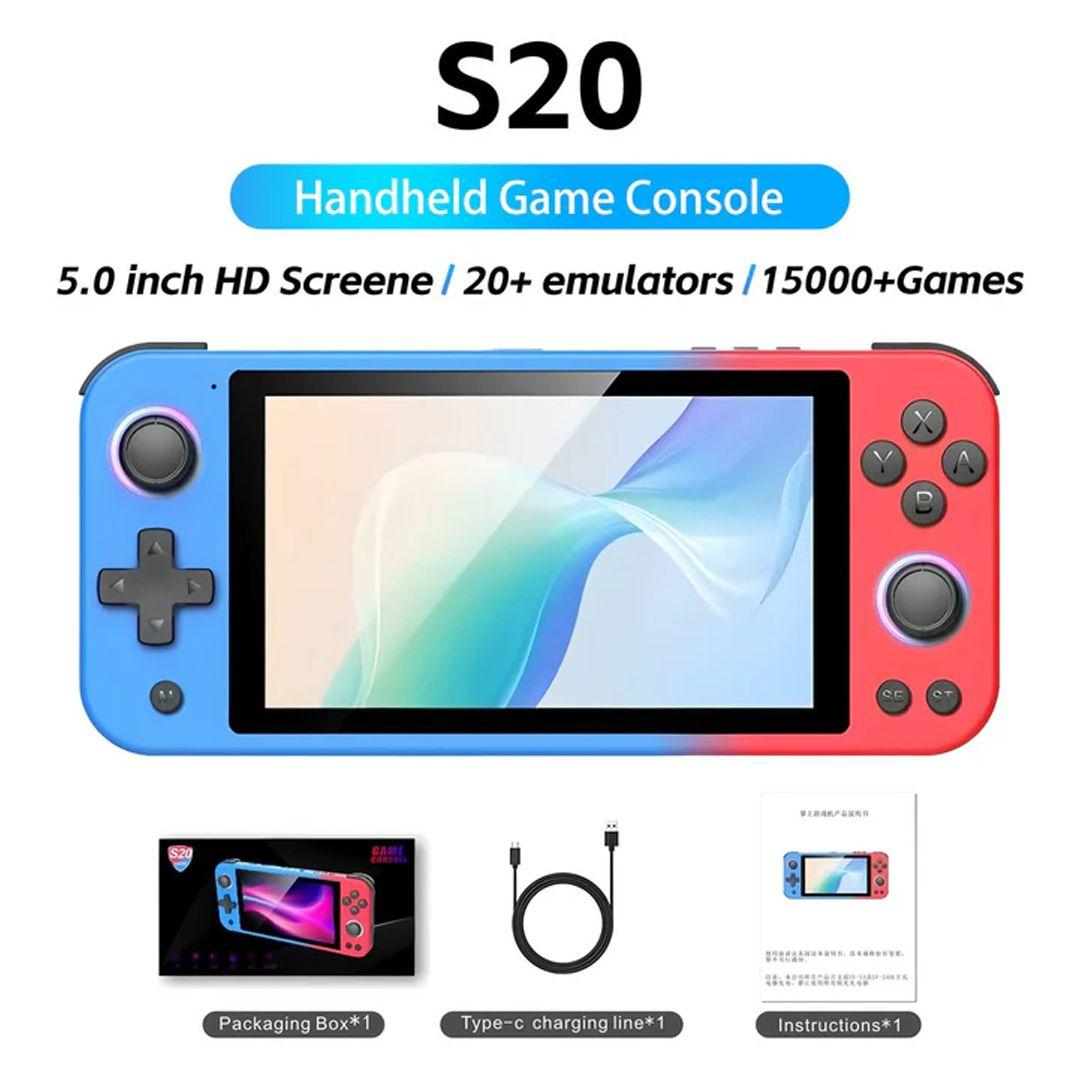S20 Classic Handheld Game Console – 5-Inch Screen