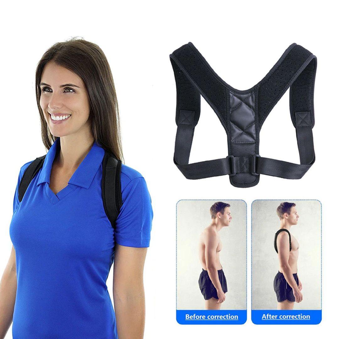 Posture Corrector Shoulder Support Belt for (Kids, Men or Women) Adjustable Back Pain Relief