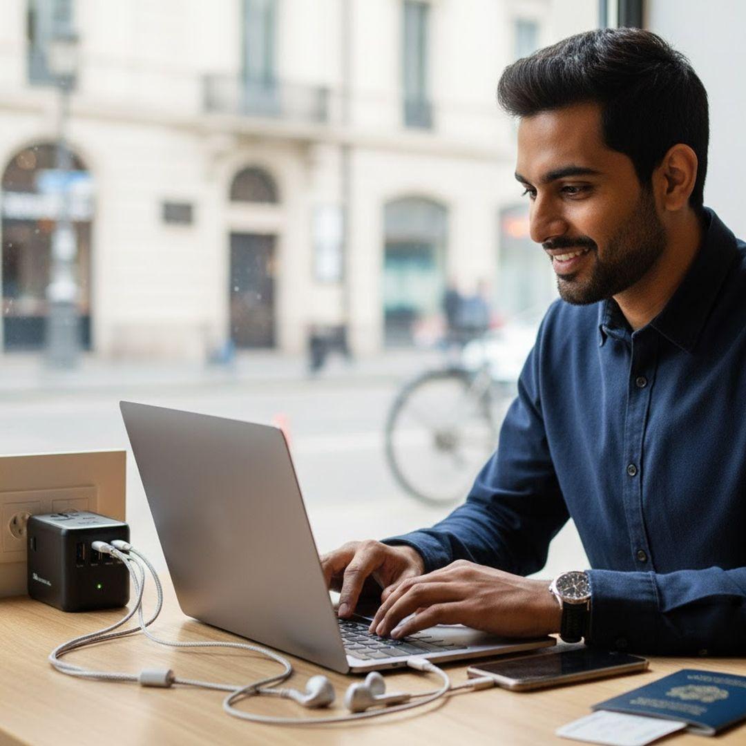 SIA SITRV45WBG WorldFit Universal Travel Charger 45W Power