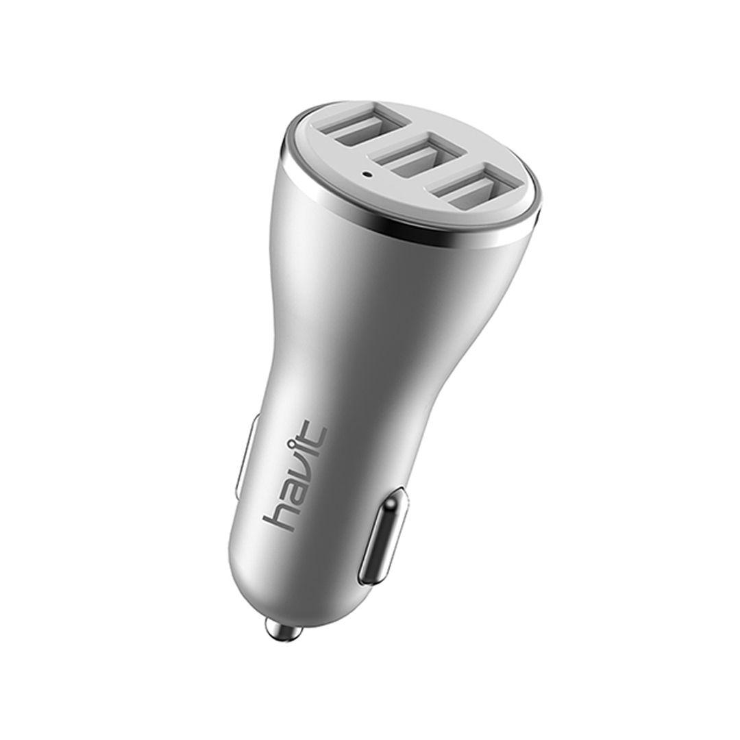 HAVIT H212  3 PORTS car charger with IC smart