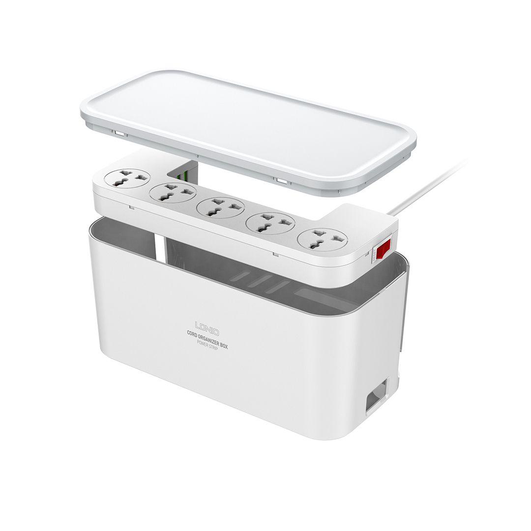 LDNIO Management Power Strip Box SC5309 With 5 Outlets and 3 USB Port -3.1A