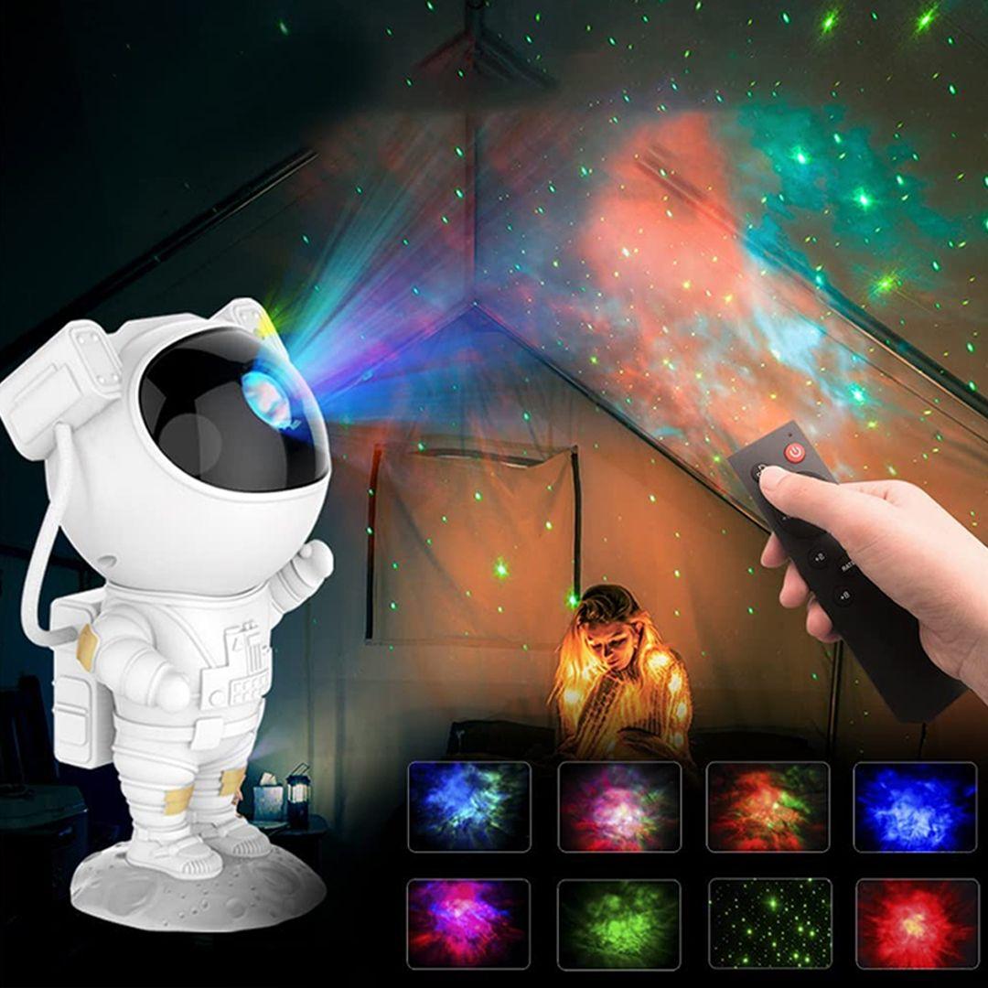Galaxy Projector LED Star Night Light with Remote Control Timing Sky Starry Projector Astronaut Design 