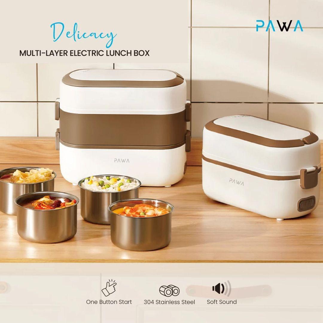 Pawa Delicacy 2L Double Layer Electric Lunch Box 