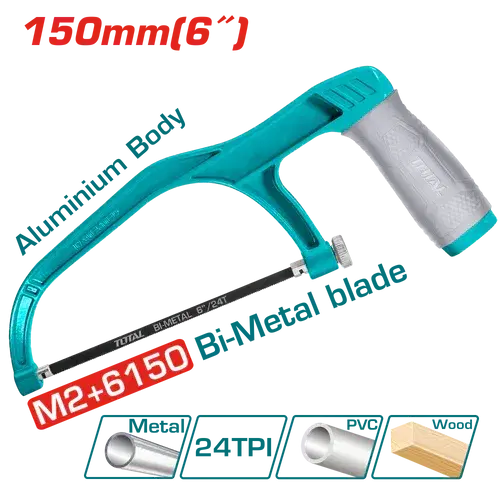 TOTAL THMHF1503‑6 Mini Hacksaw – Precise & Easy-to-Use