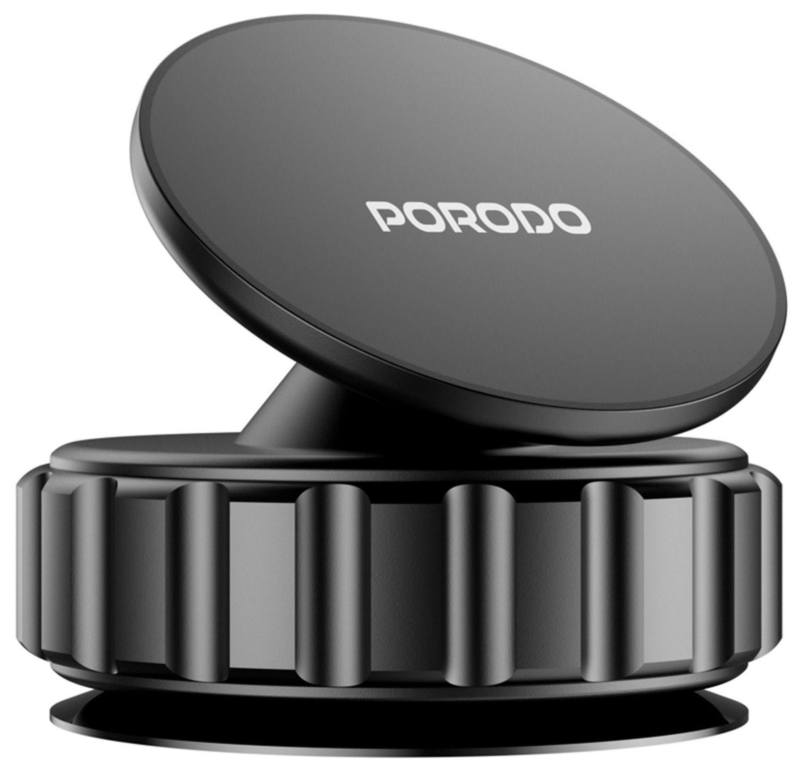 Porodo Multi-Surface Vacuum Suction Phone Holder with 360° Rotation and Powerful N52 Magnet – PDMGPM2216
