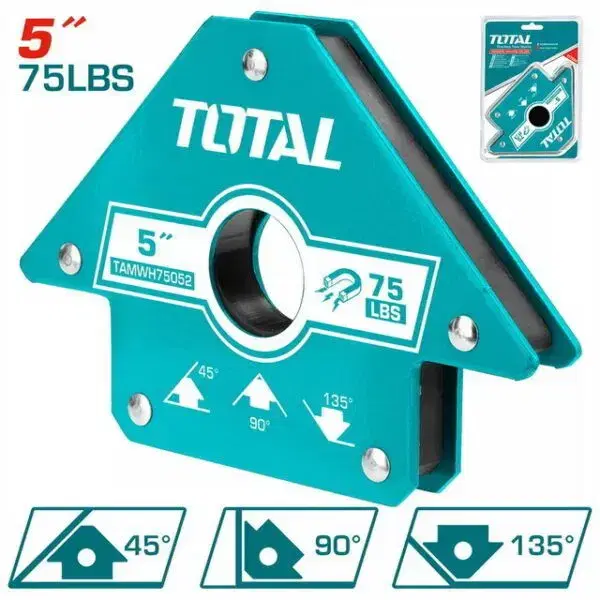 TOTAL TAMWH75052 Magnetic Welding Angle – Precise and Easy Hold