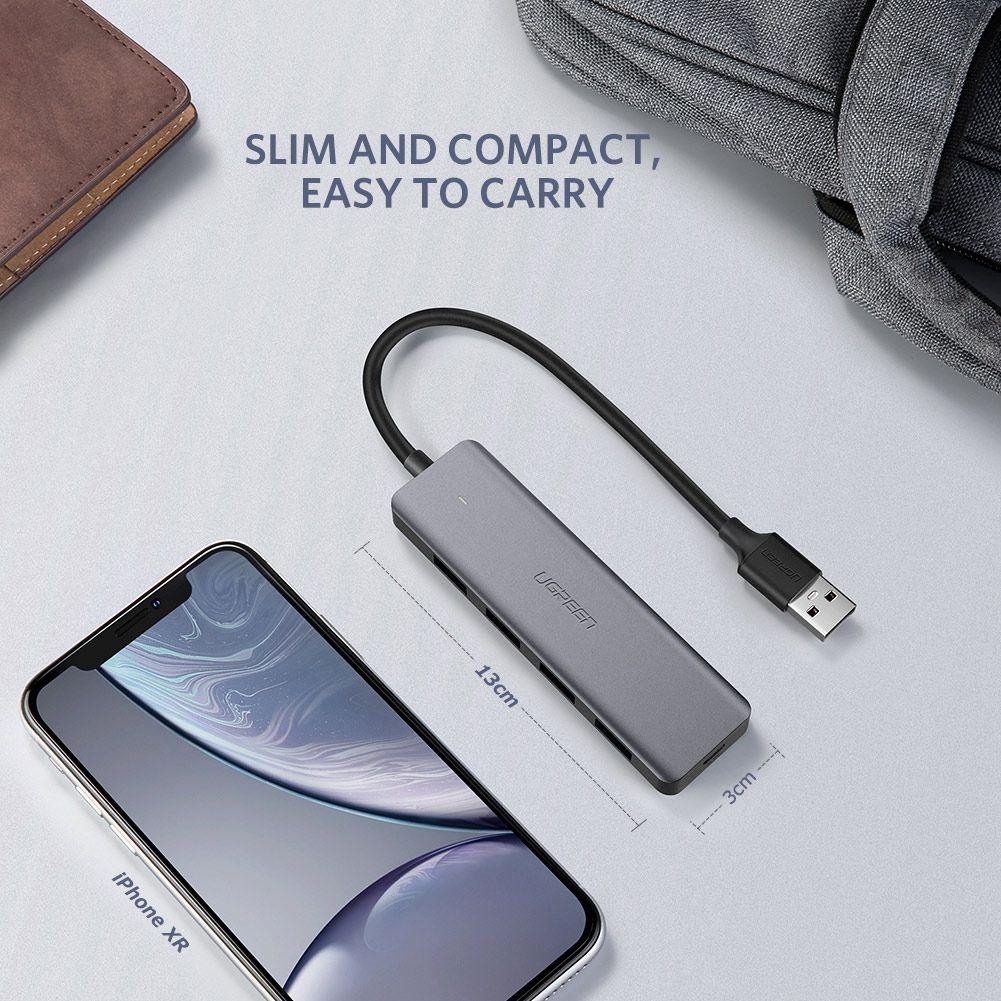 UGREEN Hub 4 Ports USB Type C to USB 3.0 Hub Adapter with Charging Port for MacBook Pro