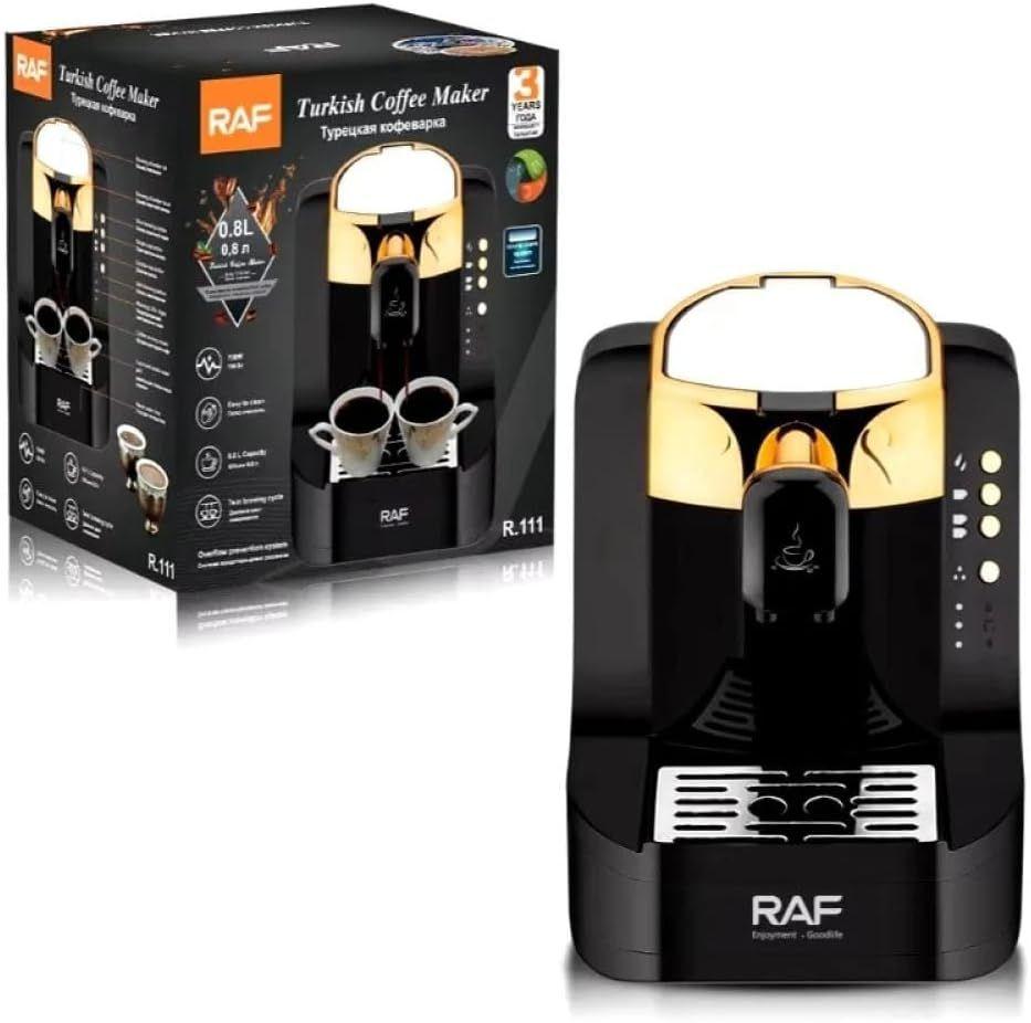 RAF Turkish coffee maker 2 Cup  0.8 Liter Tank Drainage Tray Self Cleaning  700 Watts - R.111