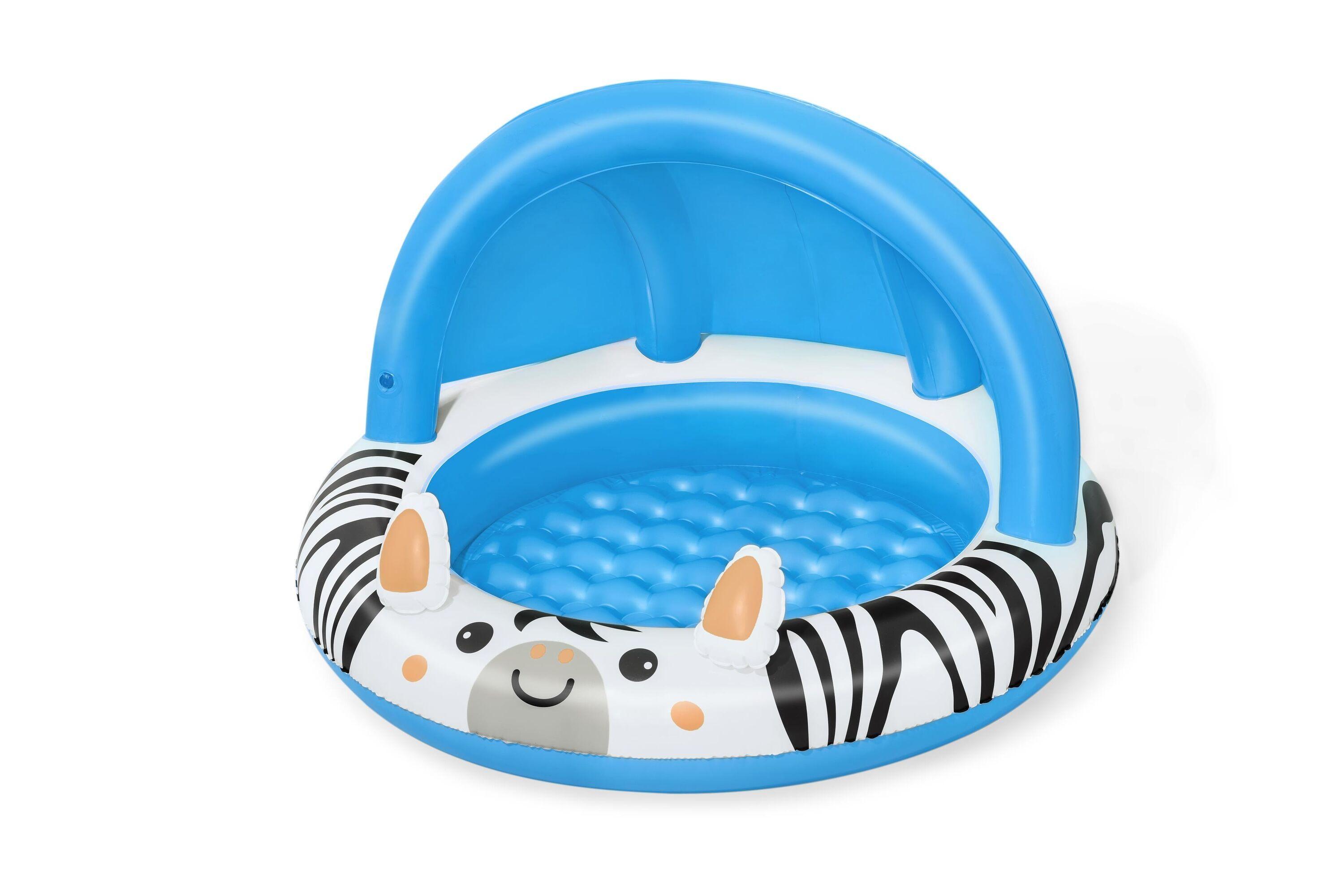 BESTWAY 52559 Φ97CM X H66CM SAFARI SUN SHADED BABY POOL (Contents:1 pool, repair patch) Age 2+