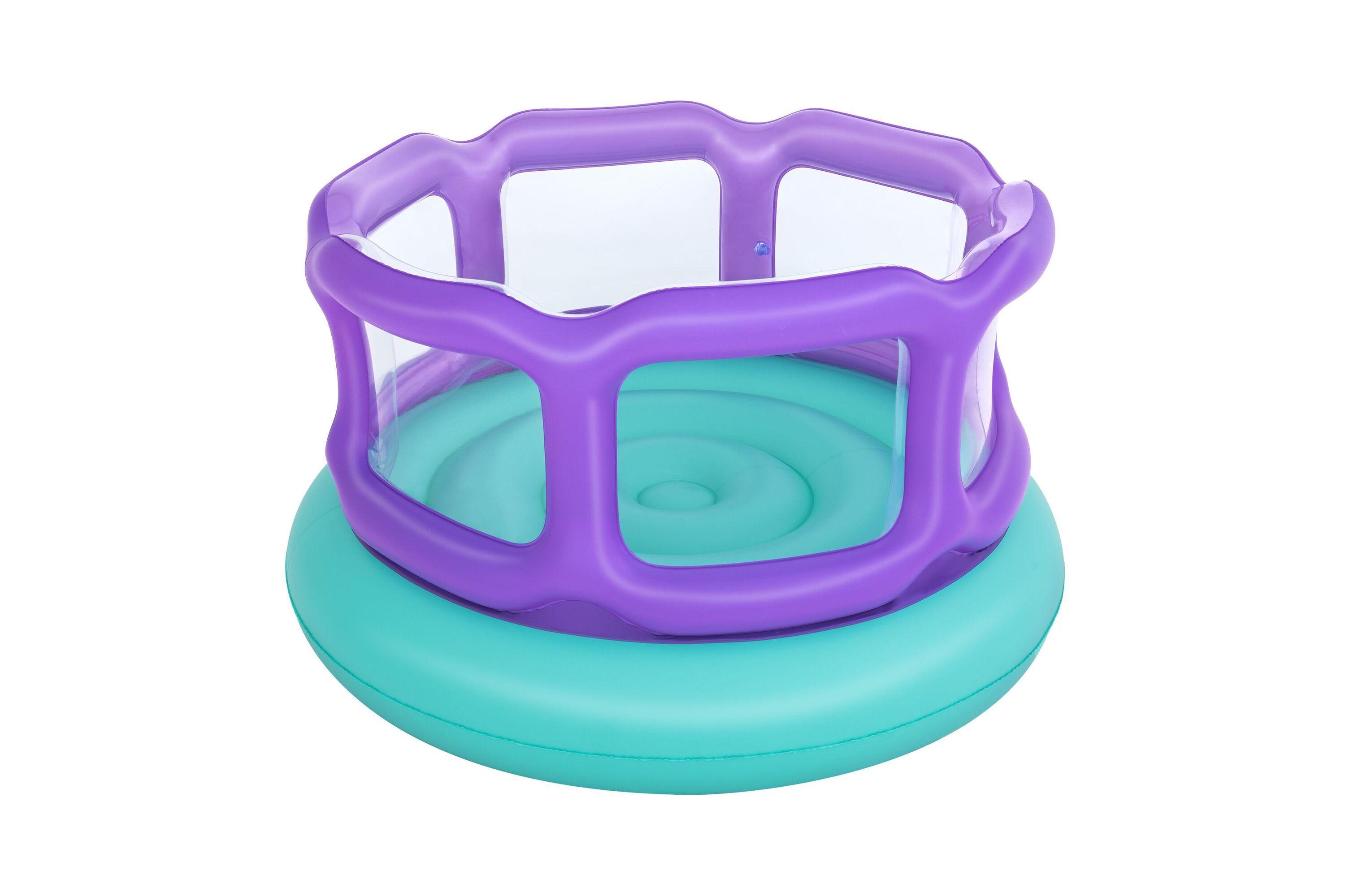 BESTWAY 52646 1.52M X 1.52M X 84CM LAUGH 'N LEAP BOUNCER (1 bouncer, repair patch,4 foot pins) Age 3+
