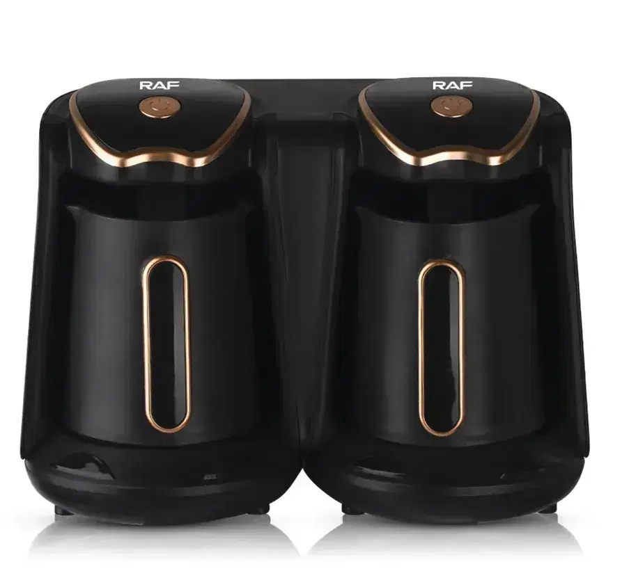 RAF 1,200W Portable Electric Automatic Dual Turkish Coffee Pot Machine - 1 Litre