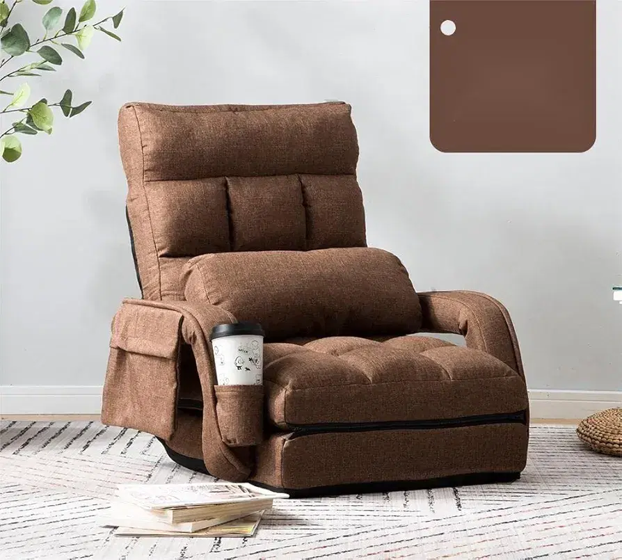 Adjustable Gaming & Relaxing Recliner Chair Lounger with Armrests & Side Pockets