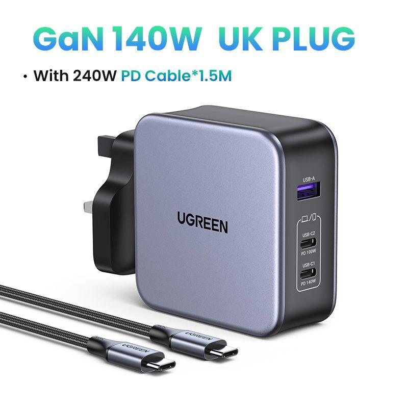 UGREEN Nexode 140W GaN Wall Charger 3-Ports