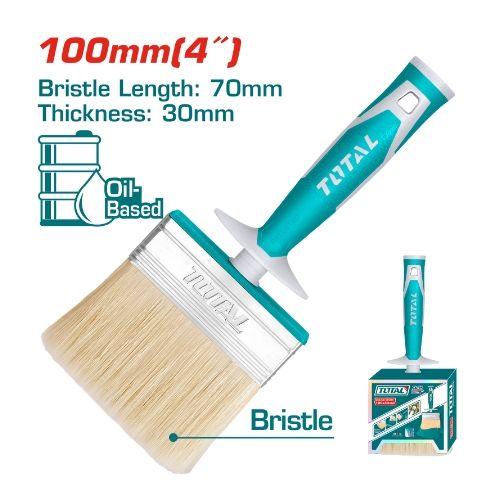 TOTAL THT84100306 4″ (100×30 mm) Ceiling Brush – Durable Plastic Handle