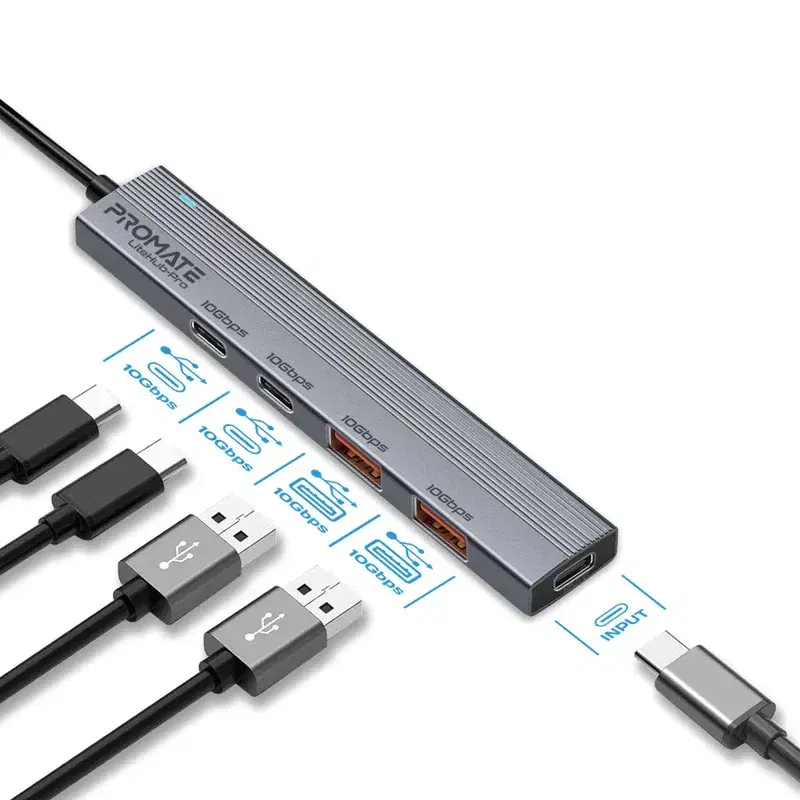 Multi-Port 10Gbps USB-C Data Hub •  2 x USB-A 10Gbps ports