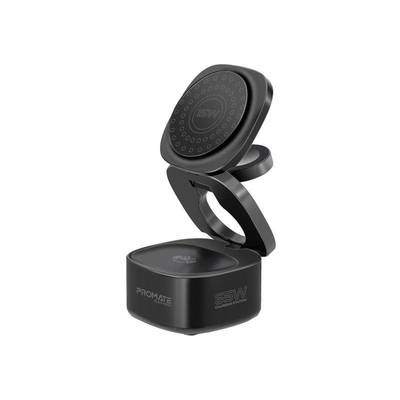 Rubix‑65W – 5‑in‑1 GaNFast™ Foldable Wireless Charging Station