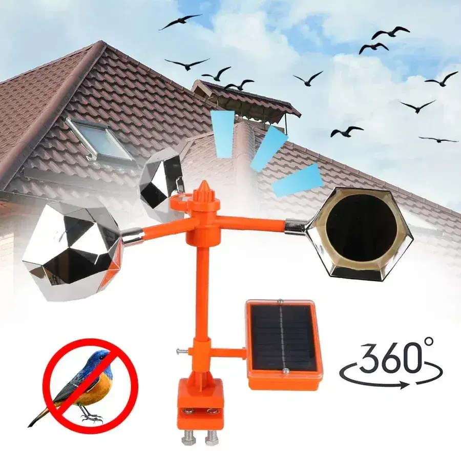  Automatic Bird Repeller Solar Wind Powered - RZCR196