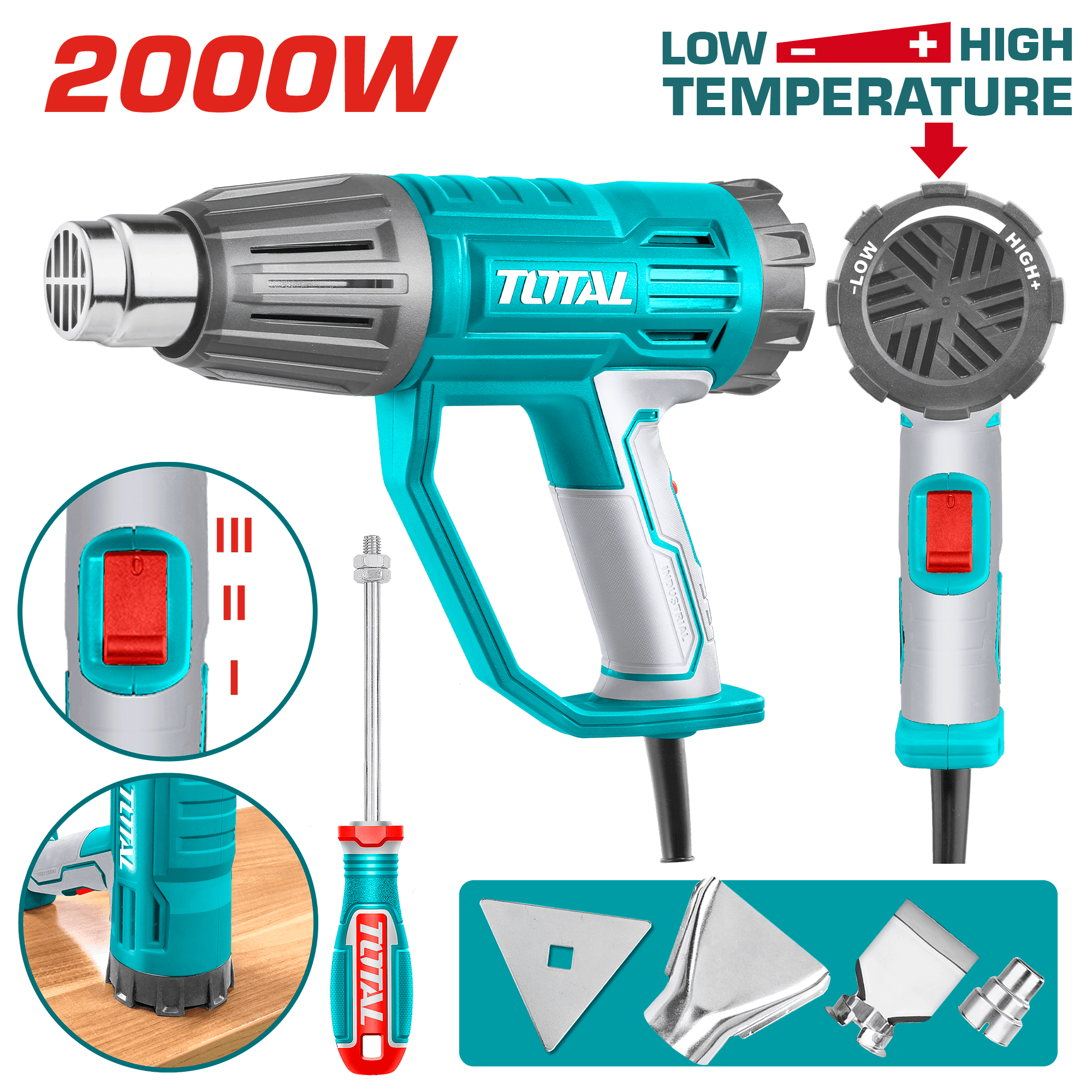 Total Heat Gun 2000W – Model TB20045