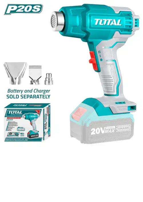 Total TBLI2002 Cordless Heat Gun – 20 V Power & Professional Performance
