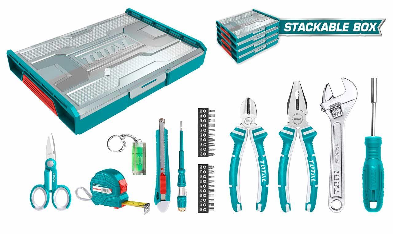 TOTAL 29‑Piece Household Tool Set — Essential Tools for Every Home