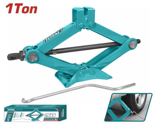 TOTAL THT101011 1‑Ton Scissor Car Jack – Safe and Easy Lifting