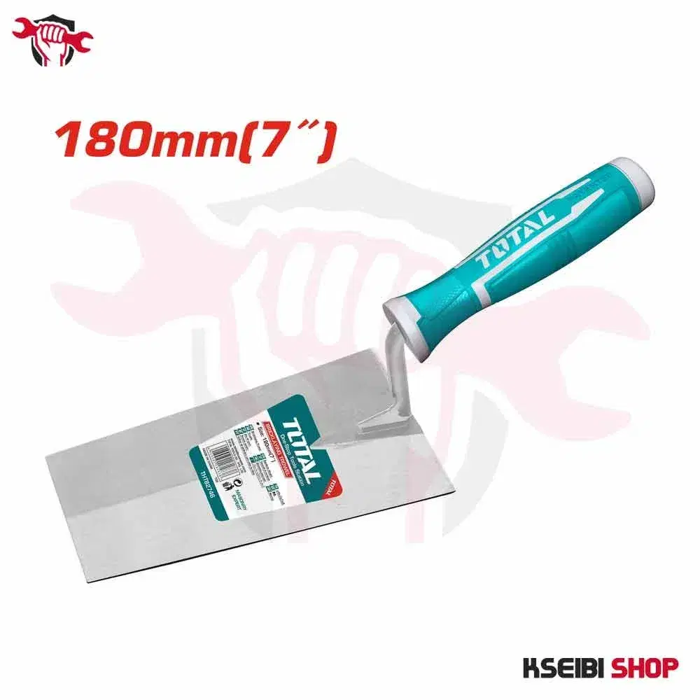 TOTAL THT82746 7″ Hand Trowel – Plastic Handle for Masonry Work