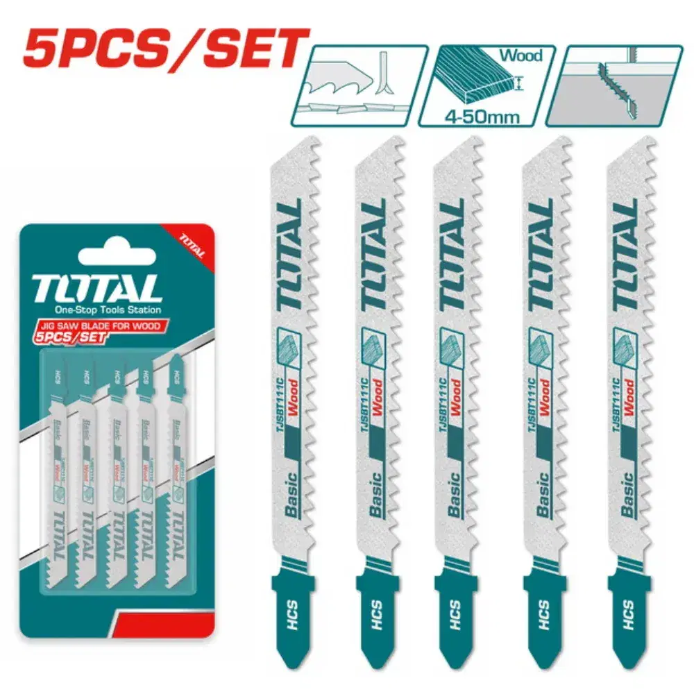 TOTAL TJSBT111C  Saw Blade Set – 5PCS (Wood)