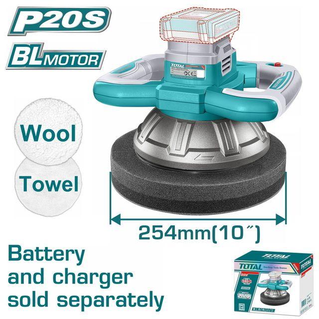 TOTAL 20 V Cordless Polisher – TOPLI202548