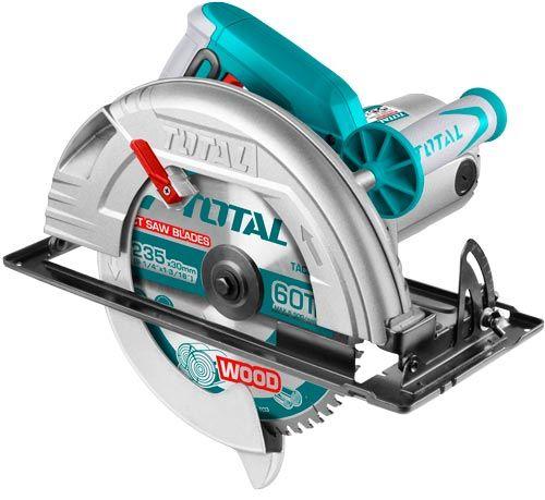  Total (TS1222356) 235x25.4 mm 2200 Watt Circular Saw With 1 Pcs 60T TCT blade, 3800 RPM