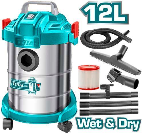 Total Barrel Vacuum Cleaner TVC14122 – 12 L, 800W for Powerful Cleaning