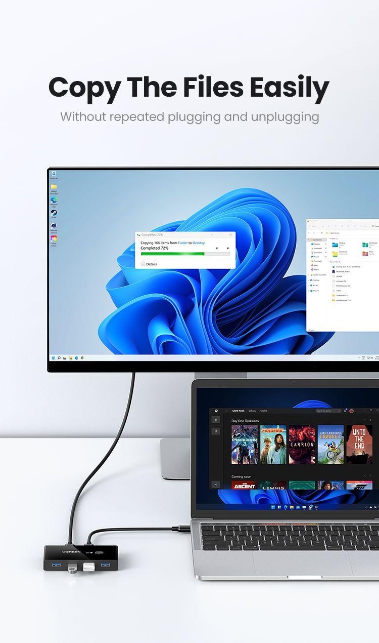 UGREEN 2 In 4 Out USB 3.0 Sharing Switch Box