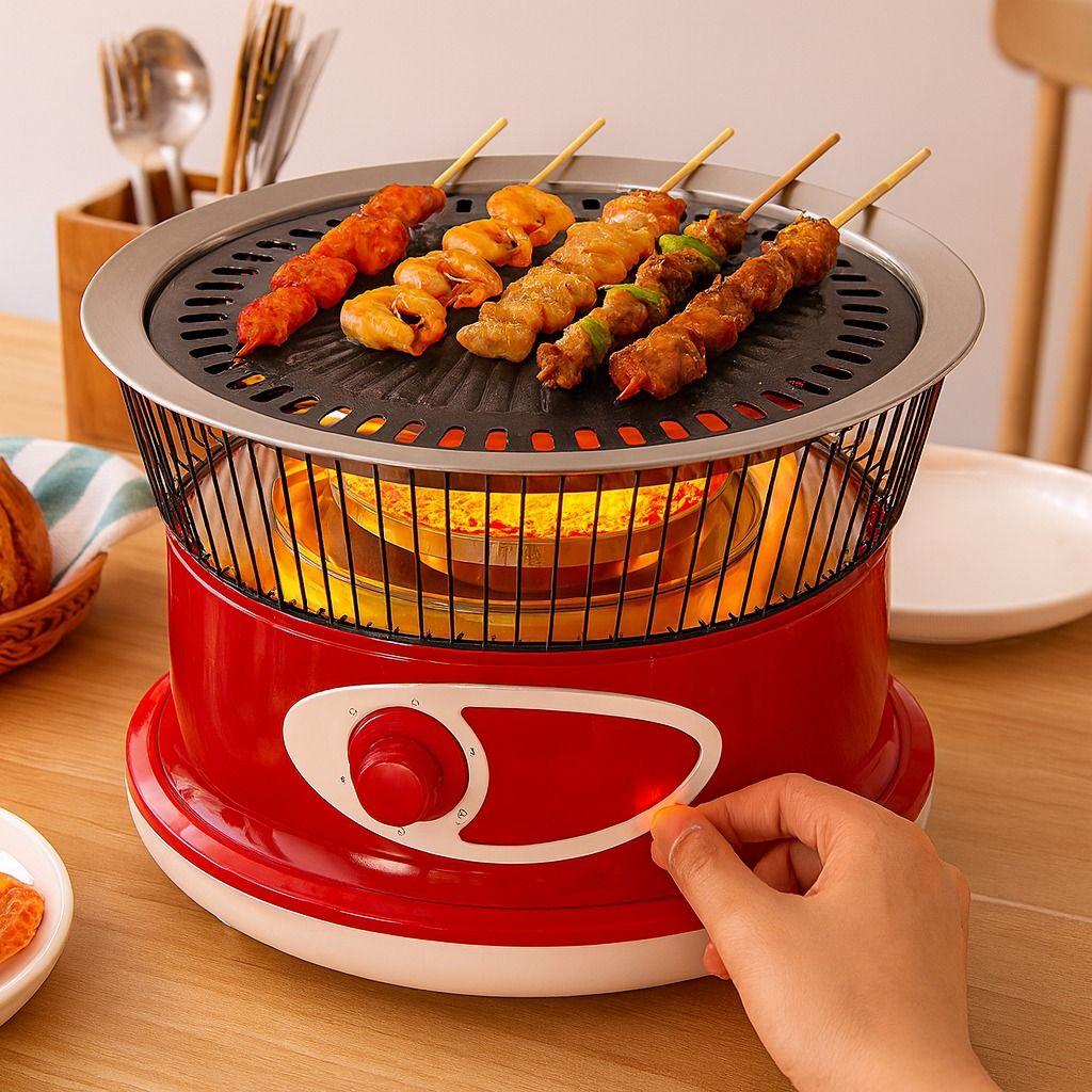 NIKURA Multi-Function Electric Grill Barbecue Machine & Heater - 1400W 
